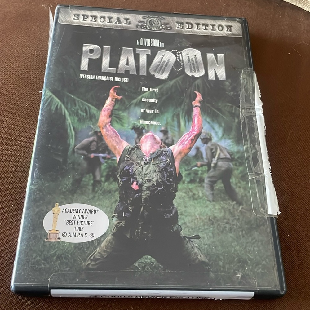 🍿 4/$20 Platoon DVD Special Edition Charlie Sheen Oliver Stone War Movie